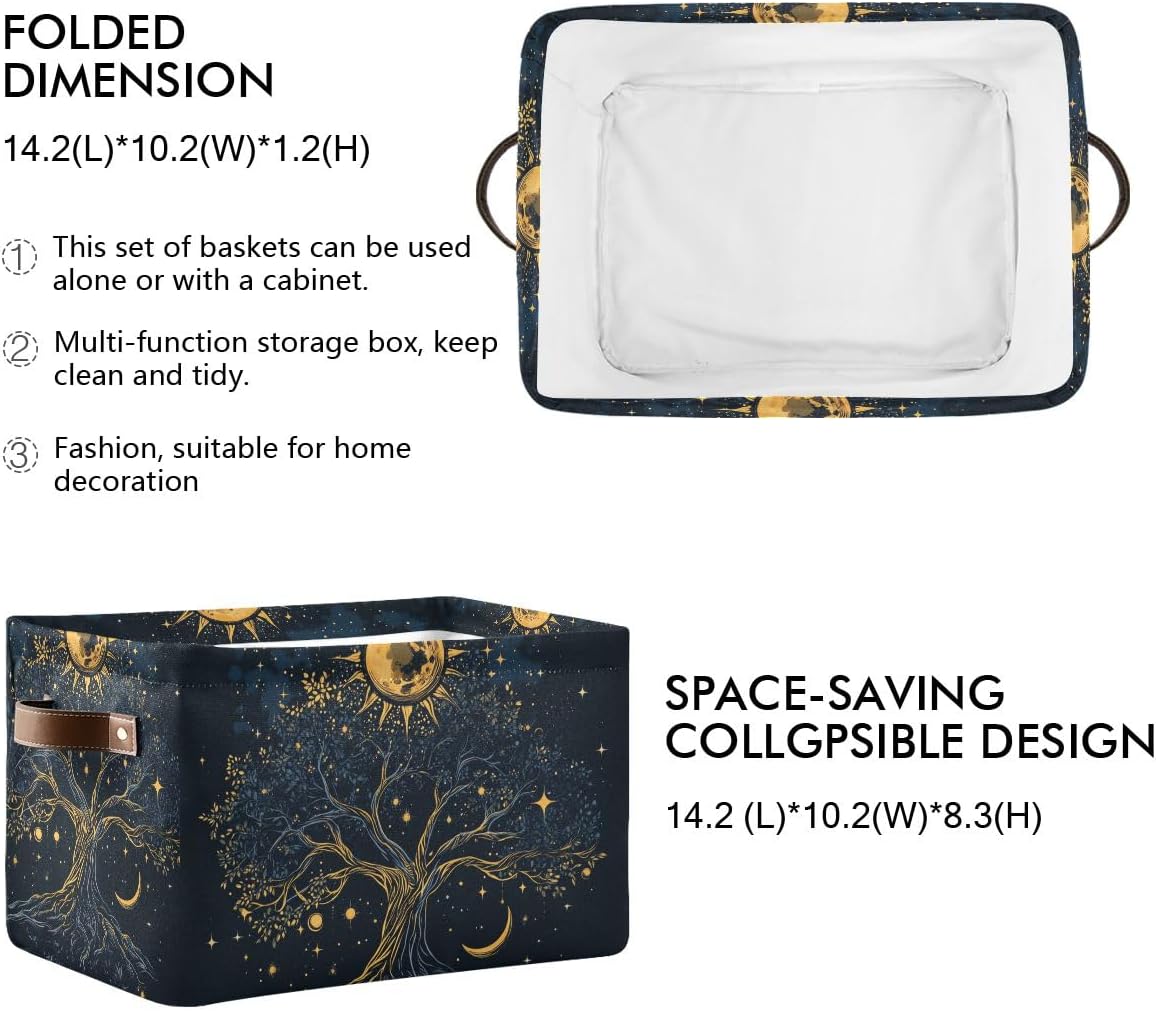 Tree Of Life Canvas Storage Bin