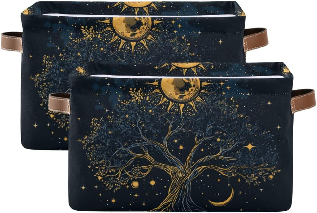 Tree Of Life Canvas Storage Bin