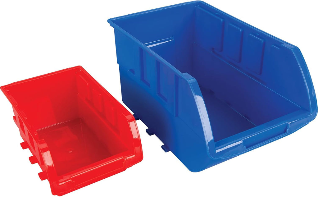W5193 Red & Blue 32-Bin Storage Rack