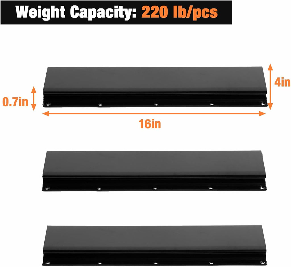 Blue Wall Mount 10-Bin Hardware Storage Rack