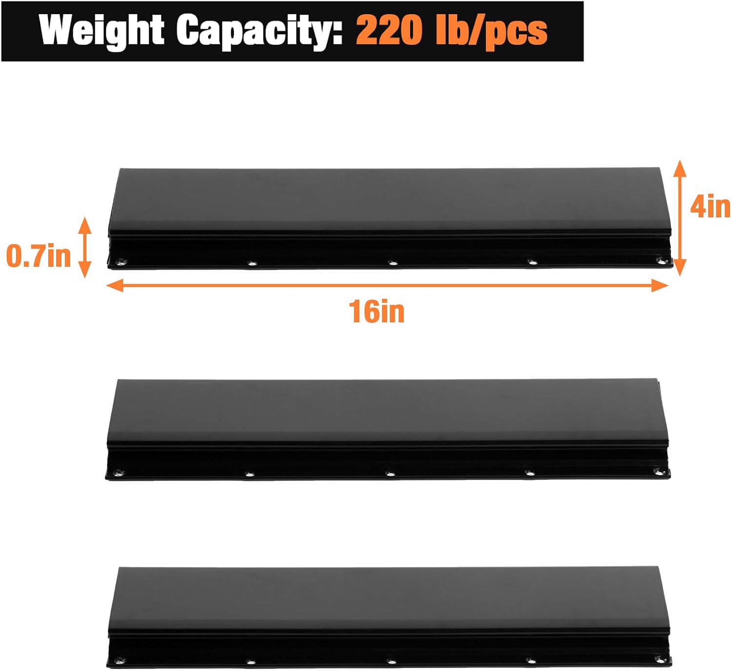 Blue Wall Mount 10-Bin Hardware Storage Rack