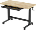 47.2" Crank Rubberwood Mobile Workbench