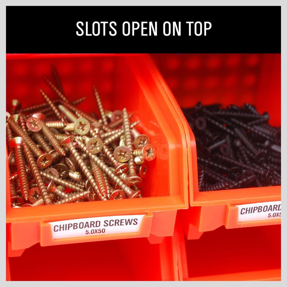 36Pcs Plastic Parts Storage Bin Rack