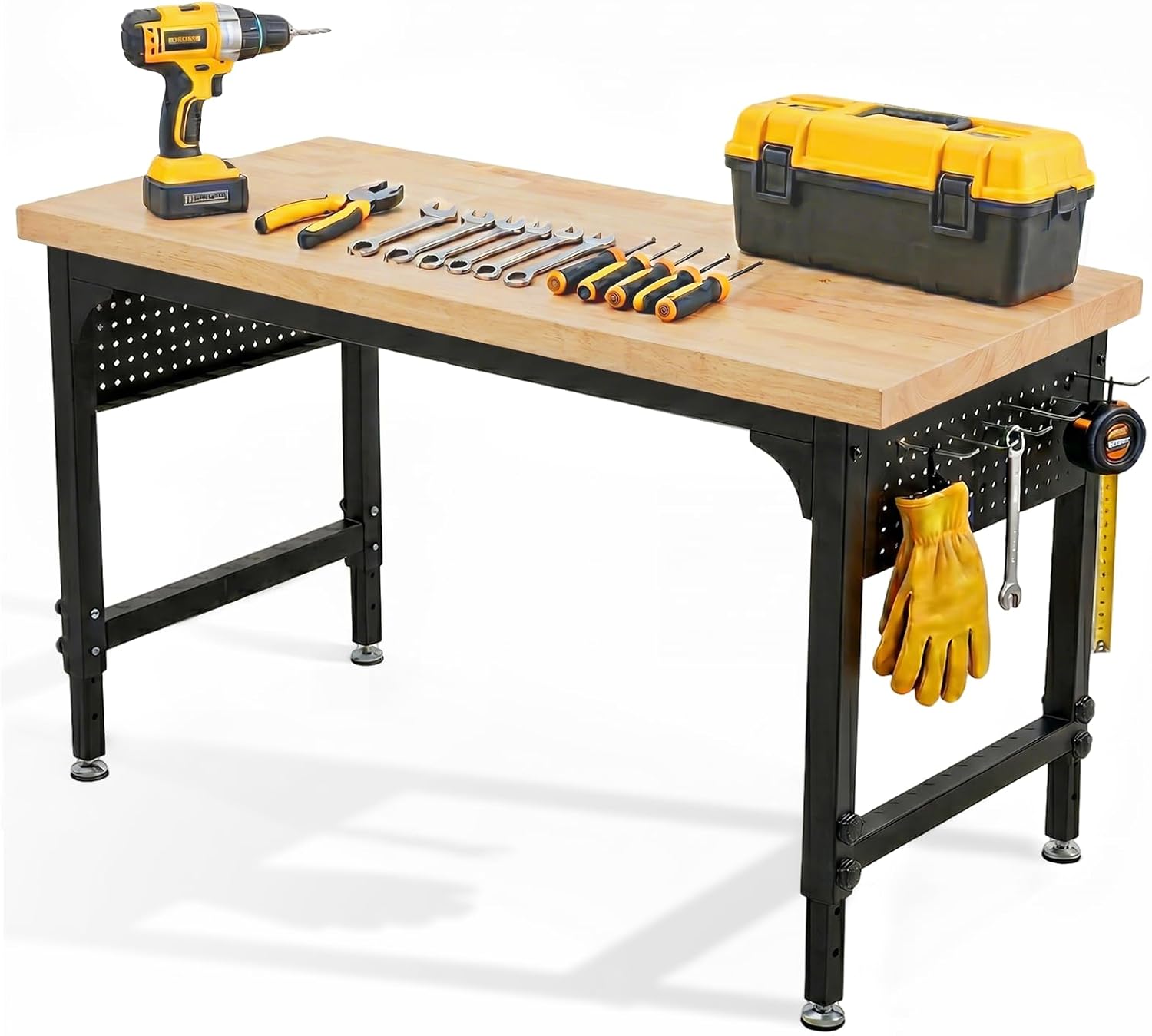 60" Heavy Duty Pegboard Workbench