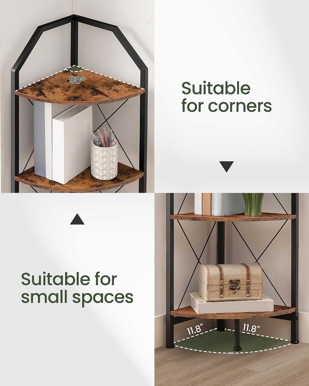71.2" Industrial Corner Shelf