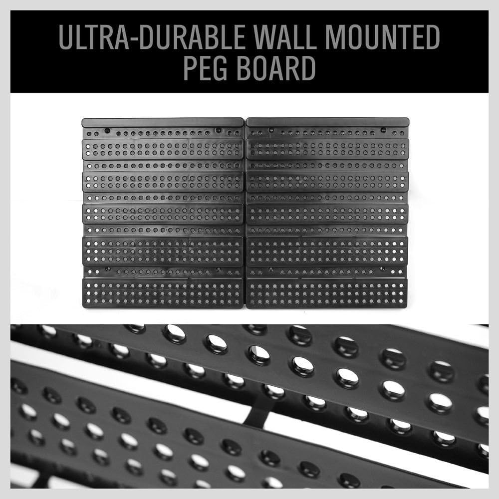 30PC Multi-Color Wall Mount Parts Bin Rack