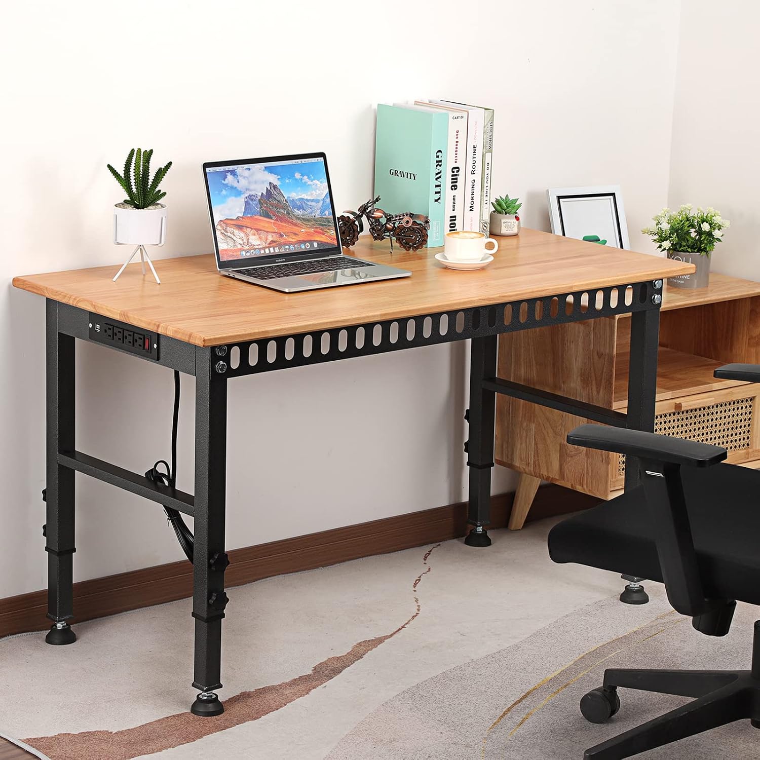48" Hardwood Power Outlet Workbench