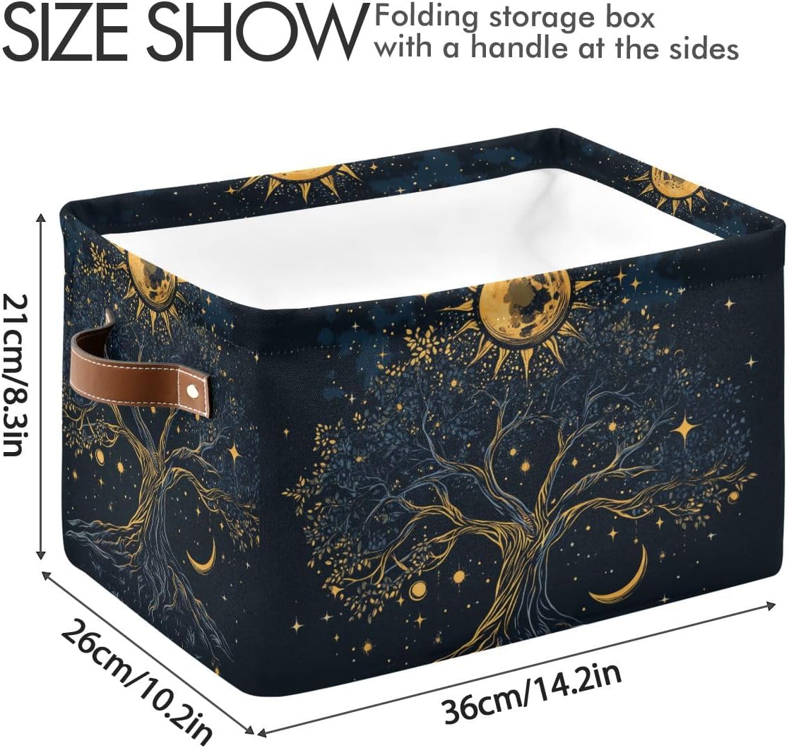 Tree Of Life Canvas Storage Bin