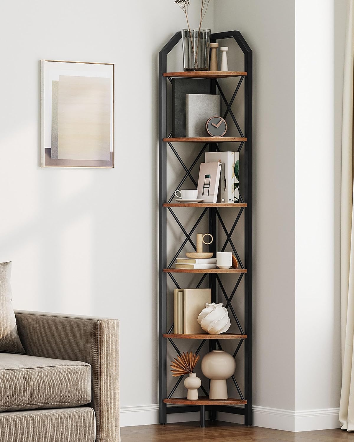 71.2" Industrial Corner Shelf