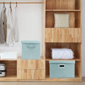 2 Pack Aqua Collapsible Storage Bins With Lids