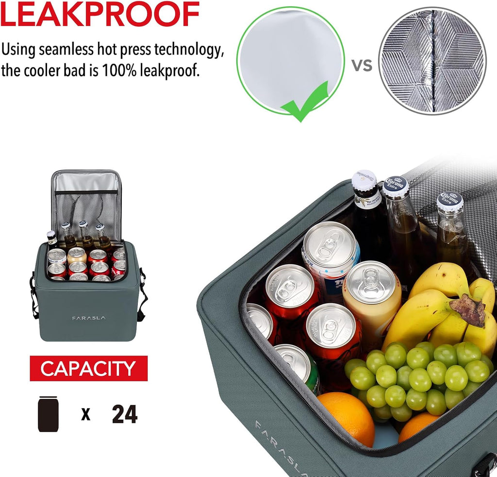 Gray 4-in-1 Insulated Trunk Organizer