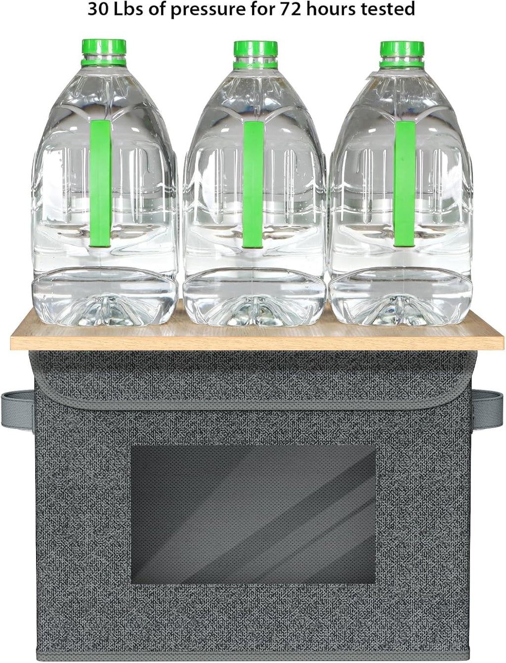 4 Pack Black Stackable Storage Bins with Lids