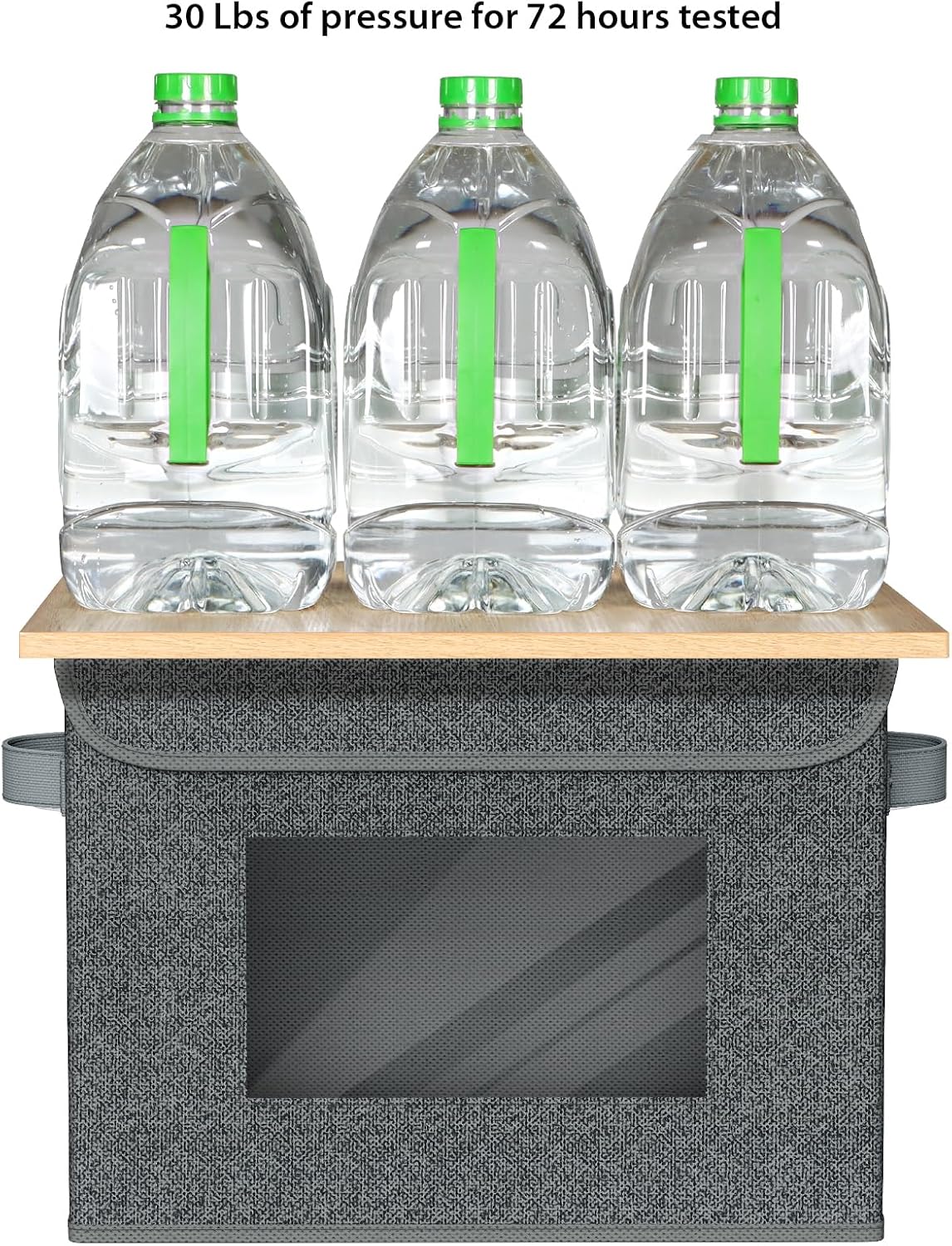 4 Pack Black Stackable Storage Bins with Lids