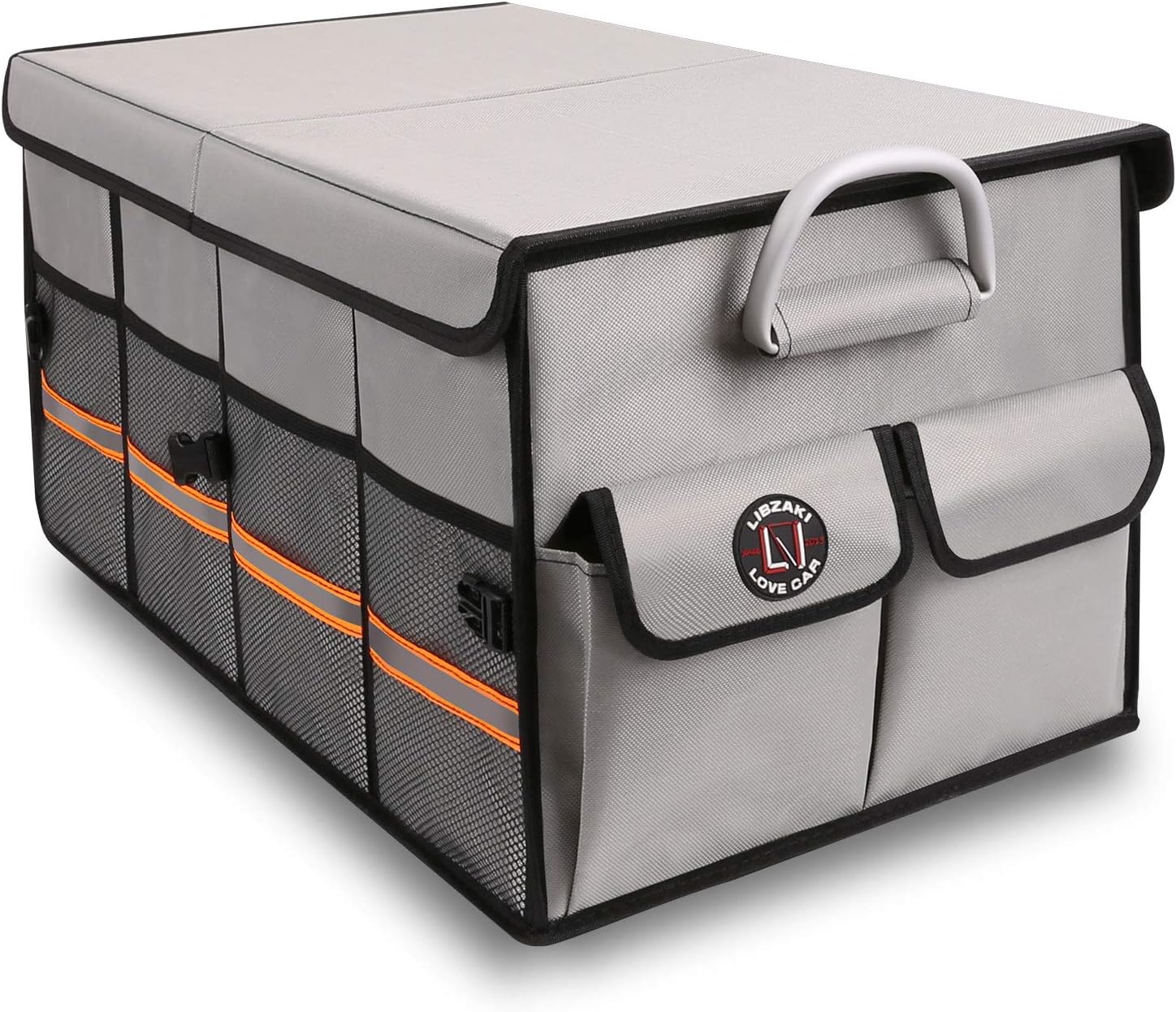 Grey Collapsible Car Trunk Organizer