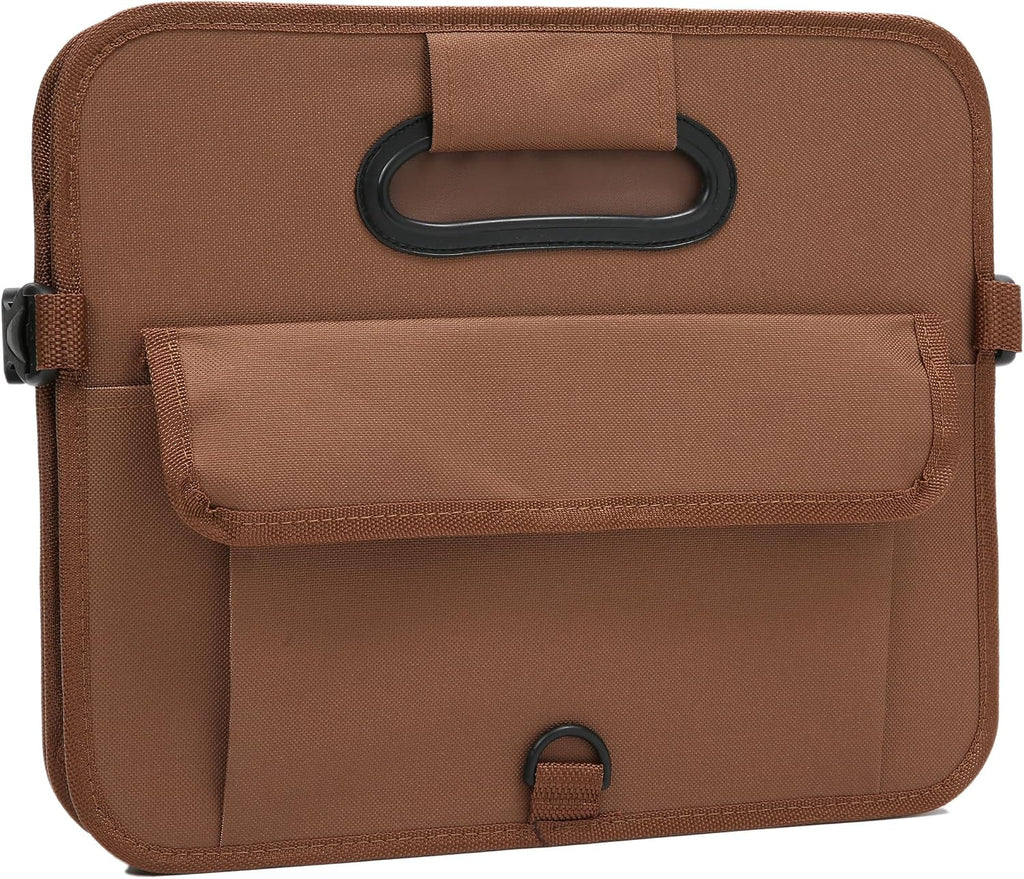 Brown Foldable Car Trunk Organizer